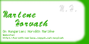 marlene horvath business card